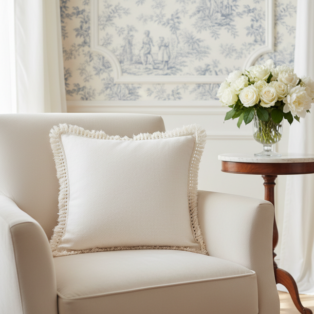 Bohemian Moroccan Tassel Accent Pillow Cover - Très Elite