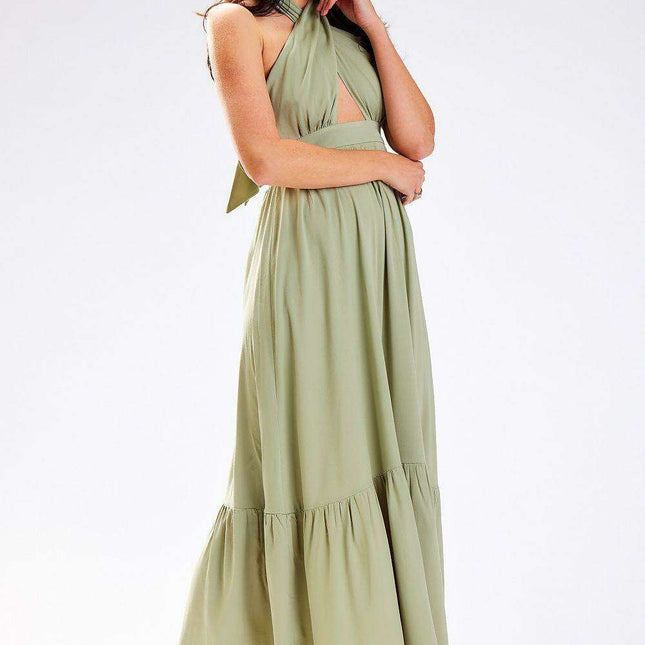 Bohemian Ruffle Elegance Maxi Dress