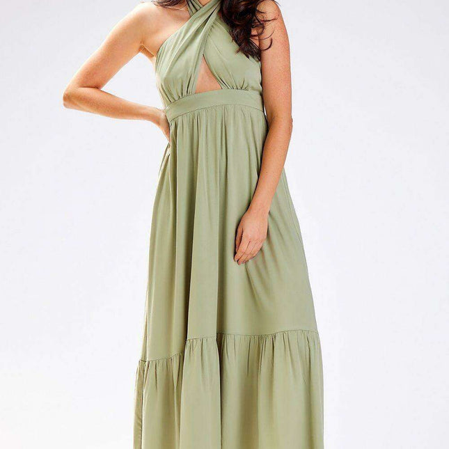 Bohemian Ruffle Elegance Maxi Dress