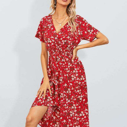 Bohemian Summer Square Neck Dress - Lightweight and Trendy