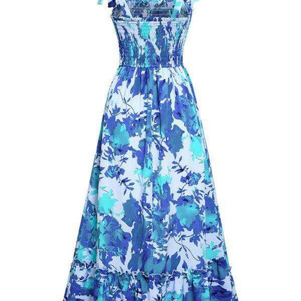Bohemian Summer Vibes Sleeveless Maxi Dress - Women's Trendy Print Fashion - Très Elite