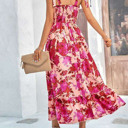 Bohemian Summer Vibes Sleeveless Maxi Dress - Women's Trendy Print Fashion - Très Elite