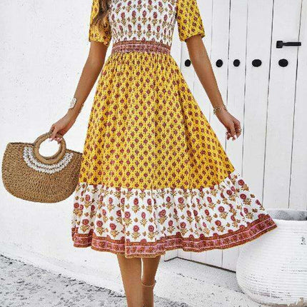 Bohemian Viscose Maxi Dress for Effortless Summer Style - Très Elite