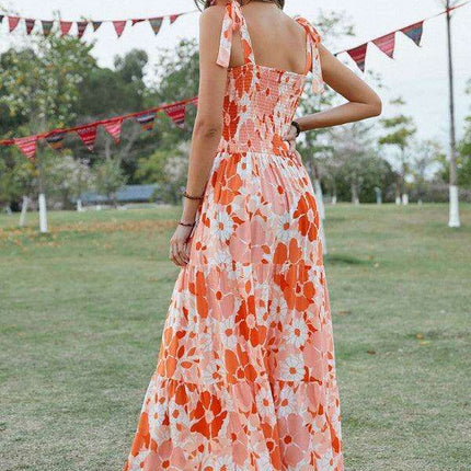 Boho Blossom Rayon Maxi Dress - Très Elite