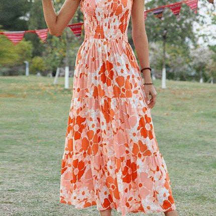 Boho Blossom Rayon Maxi Dress