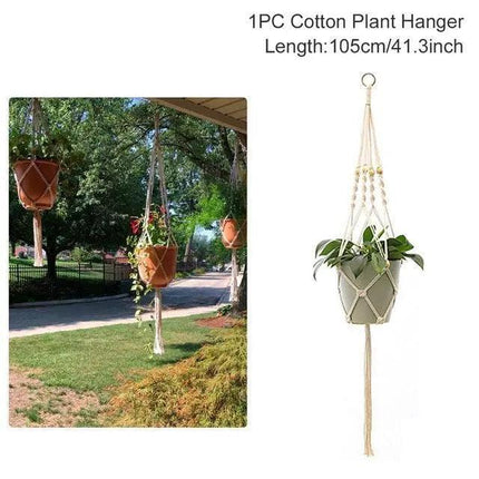 Boho Chic: Artisan-Woven Rattan Planter for Trendy Interior Design - Très Elite