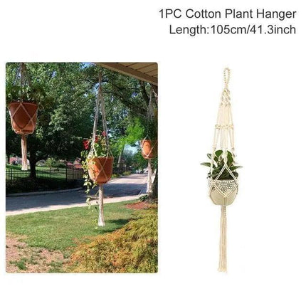 Boho Chic: Artisan-Woven Rattan Planter for Trendy Interior Design - Très Elite