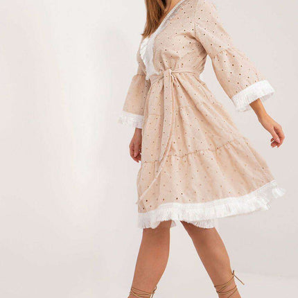 Boho Chic Cotton Daydress with Lively Details - Très Elite