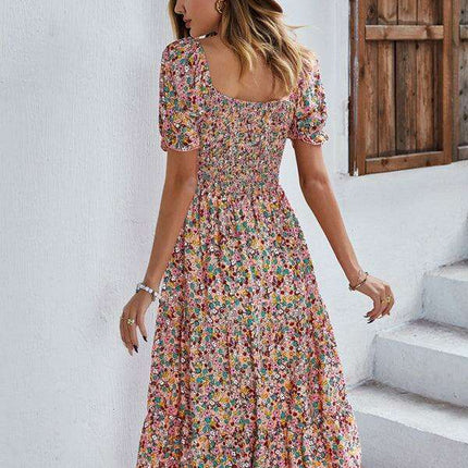 Boho Chic Floral Maxi Dress - Lightweight Rayon for Effortless Elegance - Très Elite