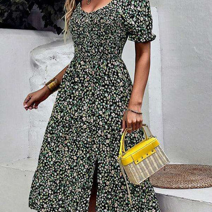 Boho Chic Floral Maxi Dress - Lightweight Rayon for Effortless Elegance