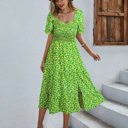 Boho Chic Floral Maxi Dress - Lightweight Rayon for Effortless Elegance - Très Elite