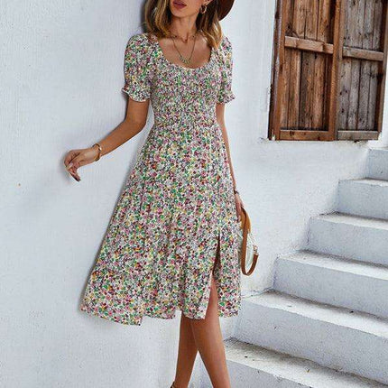 Boho Chic Floral Maxi Dress - Lightweight Rayon for Effortless Elegance - Très Elite