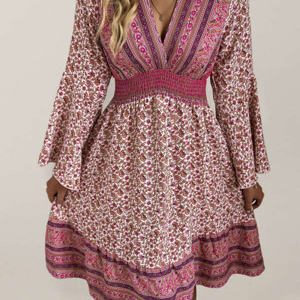 Boho Chic Long Sleeve Flowy Maxi Dress - Stylish Women's Dress for All Occasions