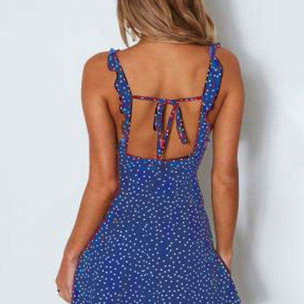 Boho Chic Polka Dot Lace Summer Dress - Effortless Elegance - Très Elite