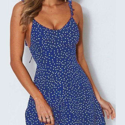 Boho Chic Polka Dot Lace Summer Dress - Effortless Elegance - Très Elite