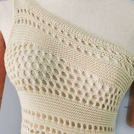 Boho Chic Sleeveless Summer Knit Dress - Ideal for Any Occasion - Très Elite