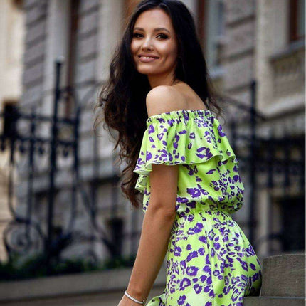 Boho Chic Spanish Neckline Jumpsuit - Très Elite