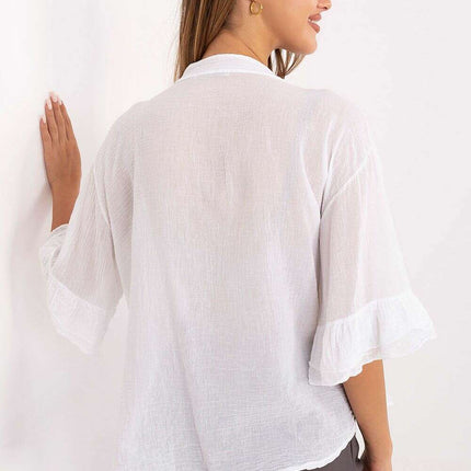 Boho Cotton Shirt 215812 For Women Everyday Workwear - Très Elite
