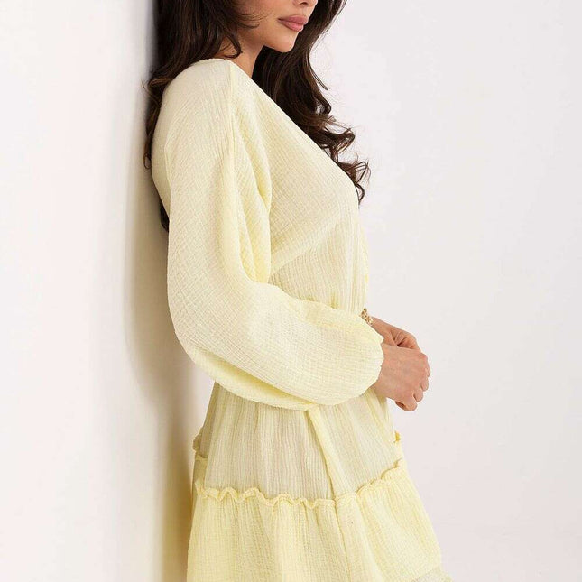 Boho Day Dress 215191 Lightweight Cotton Summer Mini Dress