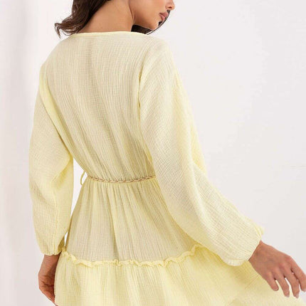 Boho Day Dress 215191 Lightweight Cotton Summer Mini Dress - Très Elite