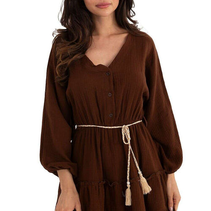 Boho Daydress 215194 Cotton Summer Mini Dress Breathable - Très Elite