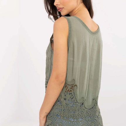 Boho Inspired Cotton Blouse 213446 Womens Tunic Top - Très Elite
