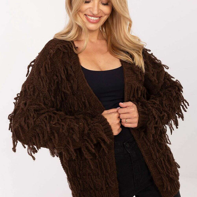 Boho Style Cardigan 216699 Open Front Womens Knit Sweater