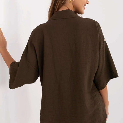 Boho Style Shirt Model 214053 For Women Casual Lightweight - Très Elite