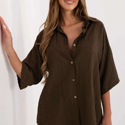 Boho Style Shirt Model 214053 For Women Casual Lightweight - Très Elite