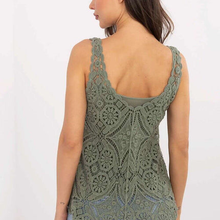 Boho Two Piece Blouse Set With Openwork And Fitted Top - Très Elite