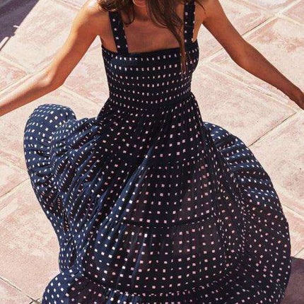 Boho Vibes Sleeveless Maxi Dress with Pop Print - Très Elite
