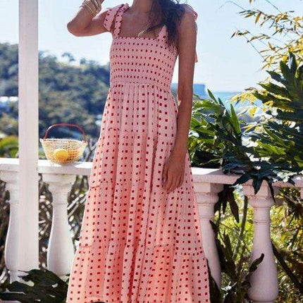 Boho Vibes Sleeveless Maxi Dress with Pop Print - Très Elite