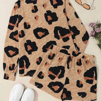 Bold Leopard Print Stretchy Co-ord Set for Effortless Chic - Très Elite