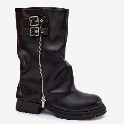 Women's Eco Leather Ankle Boots With Insulated Lining And Zipper 222485 - Très Elite