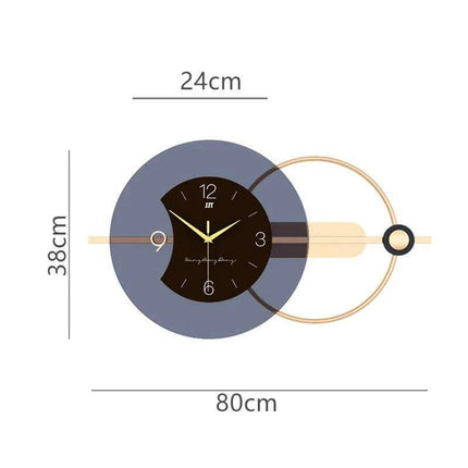 Botanica Contemporary Minimalist Wall Clock - Chic Timekeeping Solution for Modern Interiors