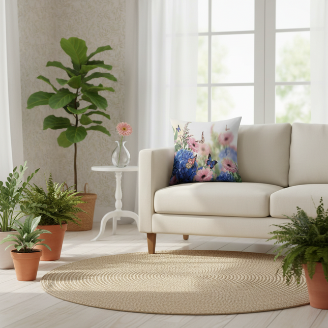 Botanical Butterfly Cushion Cover: Infuse Your Home with Nature's Charm - Très Elite
