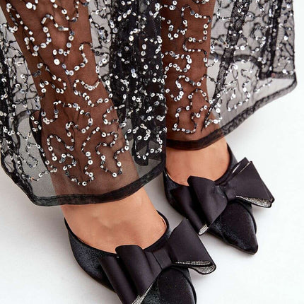 Bow Accent Women’s High Heels – Elegant Textile Stiletto - Très Elite