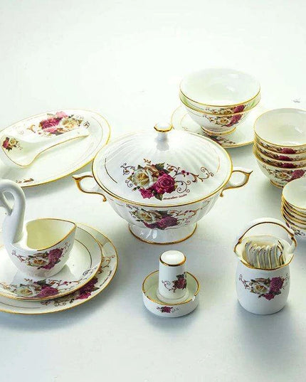 Elegant Guci Free Bone China Dining Collection with Stylish Ceramic Bowl