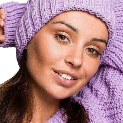 Braided Plait Beanie with Stylish Ribbed Trim - Très Elite