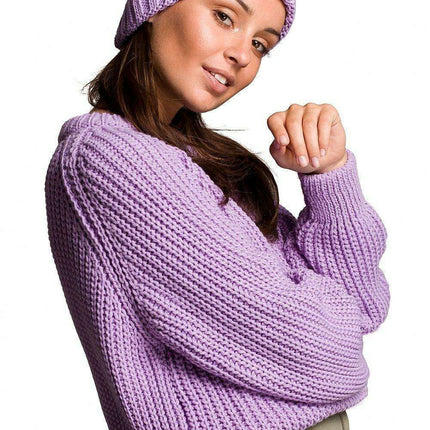 Braided Plait Beanie with Stylish Ribbed Trim - Très Elite