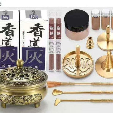 Brass Incense Creation Kit - Versatile Incense Burner Accessories for Yoga, Meditation, and Home Fragrance - Très Elite