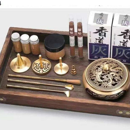 Brass Incense Creation Kit - Versatile Incense Burner Accessories for Yoga, Meditation, and Home Fragrance - Très Elite