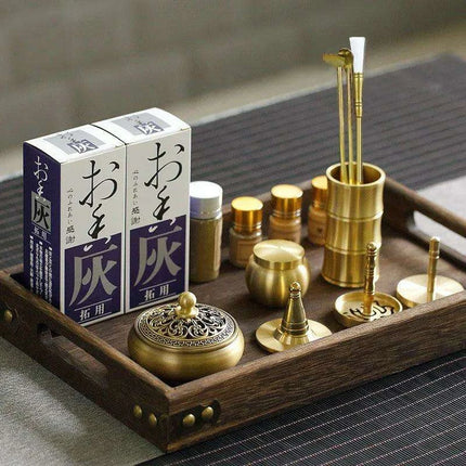 Brass Incense Creation Kit - Versatile Incense Burner Accessories for Yoga, Meditation, and Home Fragrance - Très Elite