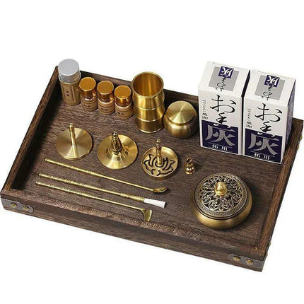 Brass Incense Creation Kit - Versatile Incense Burner Accessories for Yoga, Meditation, and Home Fragrance - Très Elite