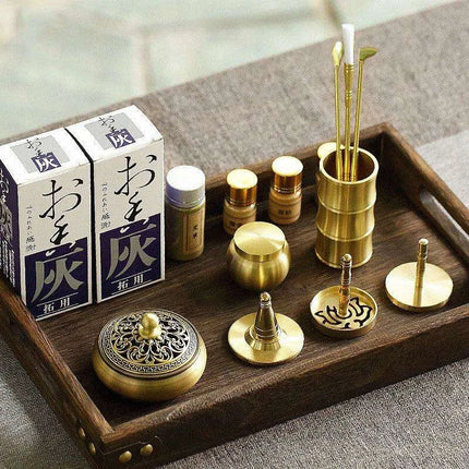 Brass Incense Creation Kit - Versatile Incense Burner Accessories for Yoga, Meditation, and Home Fragrance - Très Elite