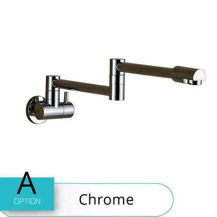 Brass Pot Filler Faucet with Flexible Swing Arm and Dual Joint Spout - Elevate Your Cooking Experience..