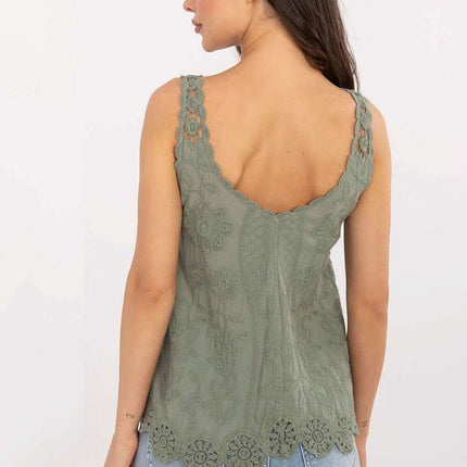 Breathable Boho Cotton Camisole Blouse 213871 for Women - Très Elite