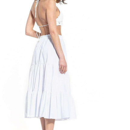 Breathable Cotton Blend Maxi Skirt with Stretchy Waistband for Everyday Wear - Très Elite