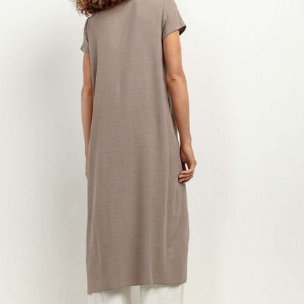 Breezy Viscose and Linen Summer Tunic - Ethereal Charm - Très Elite