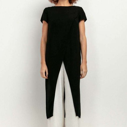 Breezy Viscose and Linen Summer Tunic - Ethereal Charm